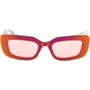Karl Lagerfeld Γυναικεία Γυαλιά Ηλίου με Ροζ Σκελετό και Ροζ Φακό KL6164S-602
