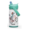 Camelbak Kids Stainless Steel Bottle with Straw, Turquoise/Blue 350 ml (Model 2861104035)
