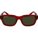 Lacoste Unisex Γυαλιά Ηλίου με Κόκκινο Σκελετό και Κόκκινο Φακό L6048S-800