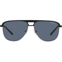 Arnette Holboxx Ανδρικά Γυαλιά Ηλίου με Μαύρο Μεταλλικό Σκελετό και Μαύρο Φακό AN3082 733