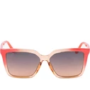 Guess Γυναικεία Γυαλιά Ηλίου με Ροζ Κοκκάλινο Σκελετό και Καφέ Ντεγκραντέ Φακό GU00099 74B