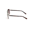 Guess Ανδρικά Γυαλιά Ηλίου με Ασημί Μεταλλικό Σκελετό και Καφέ Ντεγκραντέ Φακό GU00119 08F