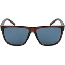 Guess Ανδρικά Γυαλιά Ηλίου με Καφέ Κοκκάλινο Σκελετό και Μπλε Φακό GO00058 45V