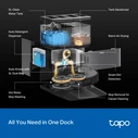 TP-LINK Robot Vacuum & Mop + Advanced Self-Cleaning Docking Station (TAPO RV50 PRO OMNI) (TPTAPORV50PROOMNI)