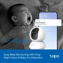 TP-Link 4K 8MP Pan/Tilt AI Home Security Wi-Fi Camera (TAPO C250) (TPC250)