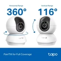 TP-Link 4K 8MP Pan/Tilt AI Home Security Wi-Fi Camera (TAPO C250) (TPC250)
