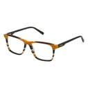 Sting VSJ645 0C04 Sunglasses/Eyeglass Frame – Lined Orange, Acetate, Size 49/15/130