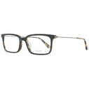 Police VPL687 06E3 Men's Eyeglass Frame — Green square frame, Size 52/17/145