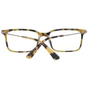 Police VPL687 06E3 Men's Eyeglass Frame — Green square frame, Size 52/17/145