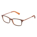 Sting VSJ664 05GR Children’s Eyeglass Frame — Top Lined Orange (Acetate + Metal)