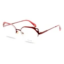 Police VPLA040 8E6 Cat Eye Sunglasses - Red 52/18/140