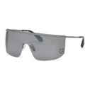 Roberto Cavalli Unisex Sunglasses SRC012M99530X (99/0/125) Black Frame, Grey Mirror Lenses