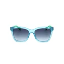FURLA Women's Sunglasses SFU688 C71B - Green Acetate Frame, Grey Gradient Lenses, 54/17/140