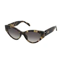 TOUS Women's Sunglasses Brown Tortoise Acetate Frame with Grey Gradient Lens TOB84V 01GQ