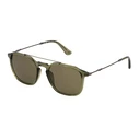 Police Unisex Sunglasses SPLL76 – Green Frame & Green Lens, Polarized