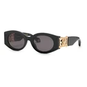 Roberto Cavalli Women's Sunglasses SRC064-530700, Grey Lens, Black Frame (53/22/130 mm)