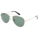 Police Men's Sunglasses Gold Metal Frame with Green Lens SPLP20 0300 (SPLP20-570300)