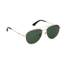 Police Men's Sunglasses Gold Metal Frame with Green Lens SPLP20 0300 (SPLP20-570300)
