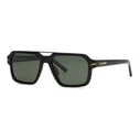 Philipp Plein Sport Men's Sunglasses SSP036-57700P — Black Acetate Frame, Polarized Lenses, 57/17/150