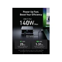 Anker Prime Charger 250W, Φορτιστής επιτραπέζιος 6 θυρών GaNPrime με LCD και Smart Control