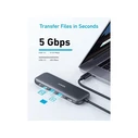 Anker PowerExpand+ 332 USB-C Hub (5-σε-1) - Docking Station