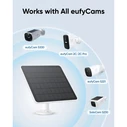 eufy Solar Panel (Model T8705011) for eufyCam S3 Pro, S330, eufyCam 2 series and SoloCam S230