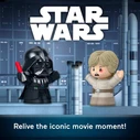 Mattel Fisher Price Little People Collector Φιγούρες Star Wars The Empire Strikes Back Darth Vader και Luke Skywalker