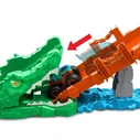 Mattel Hot Wheels Speed Snap Monster Trucks Crocodile Crash Challenge Playset