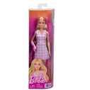Mattel Barbie Fashionistas Κούκλα Με Ροζ Νάρθηκα Στο Χέρι Και Καρό Τοπ Και Φούστα Ξανθιά