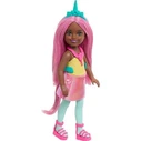 Mattel Barbie Κούκλα Chelsea Unicorn Pink Hair Dark Skin Doll