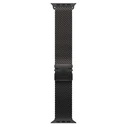 Milanese μπρασελέ από τιτάνιο, Μαύρο, 49mm (Medium) για Apple Watch
