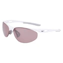 Nike Aerial E Unisex Sunglasses White Acetate Frame with Pink Lenses DZ7353-100