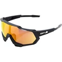 100% Speedtrap Sunglasses - HiPER Mirror Lens Soft Tact Black (Cycling Glasses)