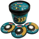 Makita Flap Disc Set 15pcs (P40/P60/P80) - Glob MD-82024