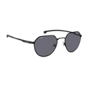 CARRERA DUCATI Carduc 036/S 807/IR Sunglasses (Unisex) — 52/21/140, Polarized Grey Lenses, Black Metal Frame