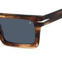 David Beckham Men's Sunglasses DB-7126-S-EX4 — Acetate Tortoise Frame, Blue Lenses, 51/23/150 mm