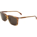 David Beckham Unisex Sunglasses DB1163FSEX4 (58/18/150) Brown Acetate Frame, Brown Lenses, Category 3 - 100% UV