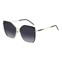 HUGO BOSS BOSS1708/S RHL Women's Sunglasses 58/16/140 Metal Frame Black, Grey Degraded Lenses (Category 3)