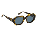 Tommy Hilfiger Women's Sunglasses TH-2155-S-EPZ (52/20/140) – Acetate Frame, Blue Lenses, UV400, Category 2