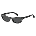 THE MARC JACOBS Women's Sunglasses MARC 797/S 7C5 (54/20/135) Black Acetate Frame, Grey Lenses, Category 3 UV400
