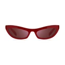 THE MARC JACOBS Women's Sunglasses MARC797SC9A (MARC 797/S C9AO2) - 54/20/135 mm, Red Acetate Frame, Red Lens, Cat Eye, UV400 Category 3