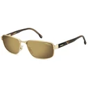 CARRERA C FLEX 09/G/S AOZ Men's Sunglasses – Gold Metal Frame with Grey Lens (58/17/145)