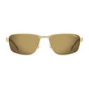 CARRERA C FLEX 09/G/S AOZ Men's Sunglasses – Gold Metal Frame with Grey Lens (58/17/145)