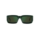 DAVID BECKHAM DB-7131-S-GC1 Sunglasses (52/22/140) — Rectangular Acetate Frame, Green Mirror Lenses, Category 3