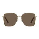 THE MARC JACOBS Women's Sunglasses MARC 829/S 01Q — Gold Metal Frame, Brown Lenses, 58/17/145 mm