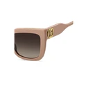 THE MARC JACOBS Women's Sunglasses MARC 811/S 35J – Pink Acetate Frame, Brown Gradient Lenses (54/20/140)
