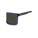 HUGO BOSS BLACK Men's Sunglasses BOSS1765GSPJP (55/18/150) — Blue Acetate Frame, Grey Lenses, Category 3