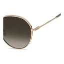 Marc Jacobs Women's Sunglasses MARC 830/F/S PY3 – Gold metal frame, brown gradient lenses (58/18/145)