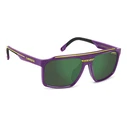 CARRERA C-SPORT-04-S-83W Men's/Unisex Sunglasses (59/17/145) Purple Acetate Frame, Green Mirror Category 3 Lens