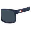 Tommy Hilfiger Men's Sunglasses TH1556/N/S 8RU - Navy Blue Plastic Frame, Blue Lenses, 56/18/140 mm